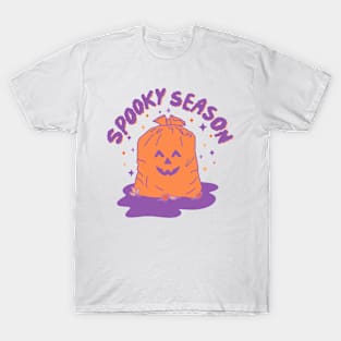 Spooky Season Jack-O-Lantern Trash Bag nostalgia T-Shirt